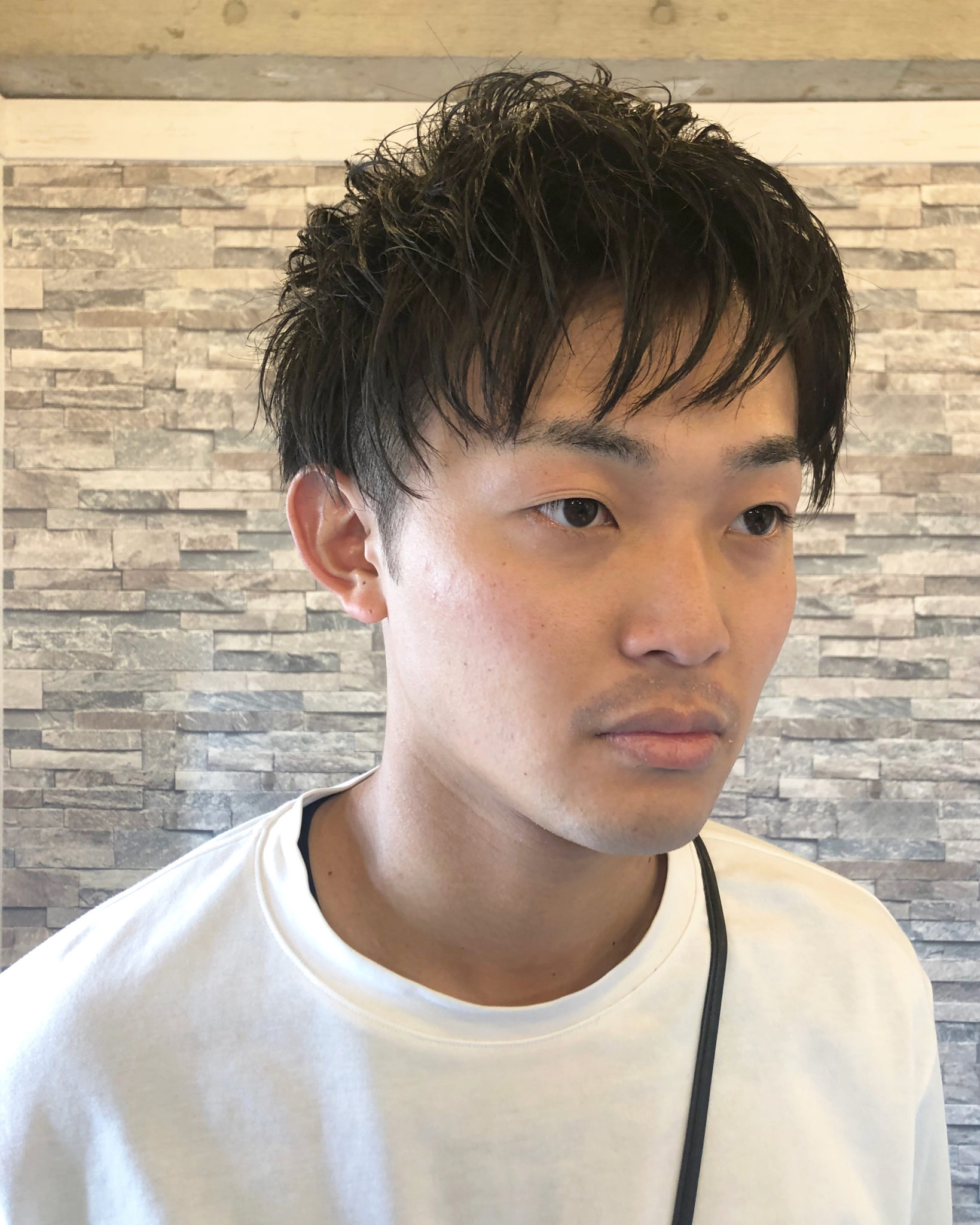 【メンズ】パーマ・アイロンなし！束感カットで垢抜けスタイリング！ LOG HAIR[ログヘアー] 広島市安佐南区山本のヘアサロン