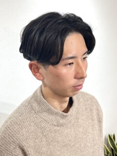 【メンズ】センターパートの初パーマならニュアンスパーマ☆