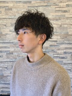 【メンズ】カーリーよりウェービーMIXの質感が好みならツイストスパイラルパーマ☆