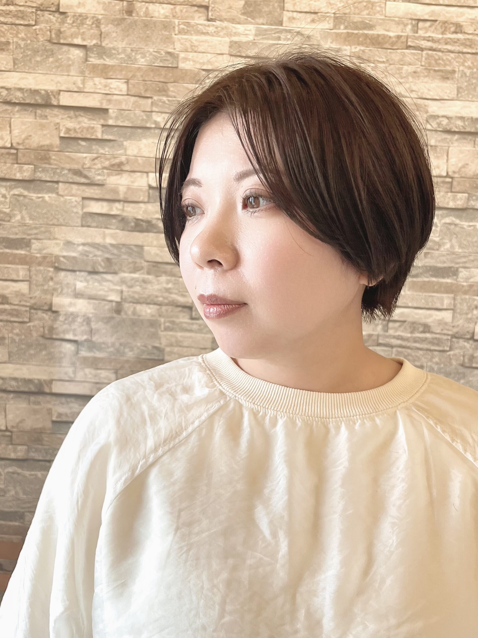 【ショート女子】透明感と艶感のショート&ブルーラベンダーパール☆