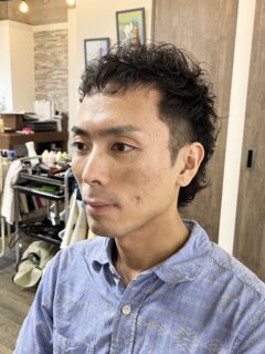 【メンズ】個性的なウルフパーマこと、マレットヘア☆