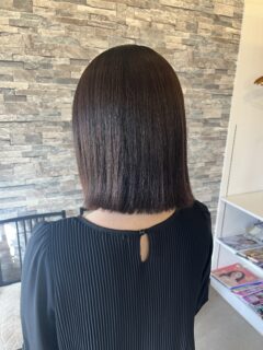 【縮毛矯正】毛量が多い髪もストレートパーマでボリュームダウン☆