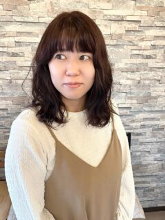 【パーマ女子】パーマとラベンダーカラーで夏ver.ヘアーの出来上がり☆