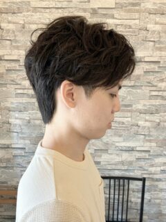 【メンズ】ソフトツイスパとダウンパーマの2種類でメリハリパーマを☆